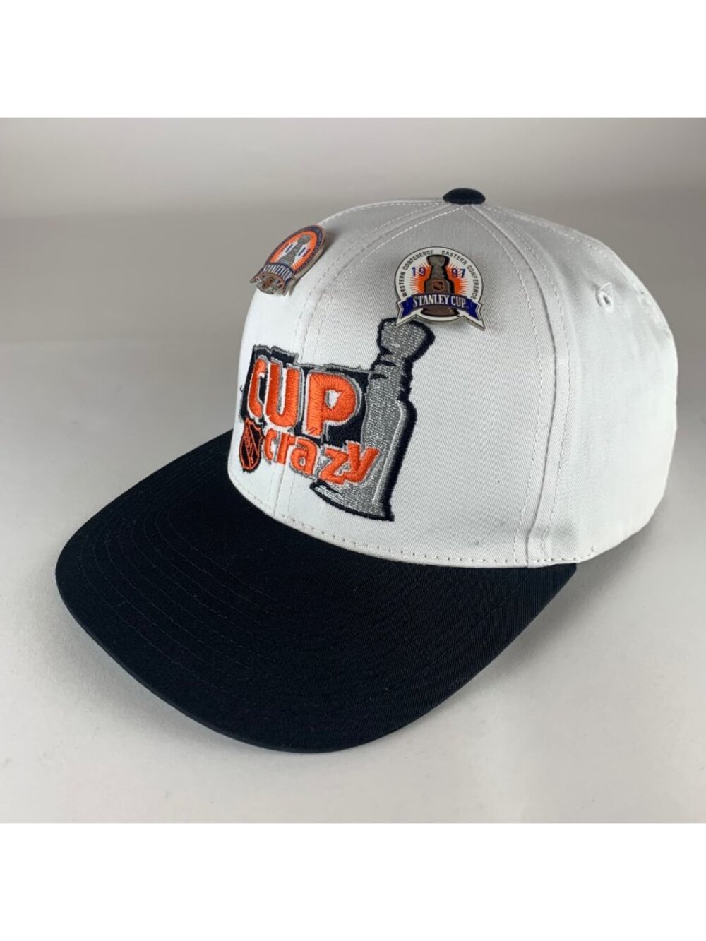 NHL Stanley Cup Vintage White Black Sports Specialties Snapback Hat